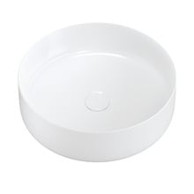 Sabina 400mm White Round Ceramic Above Counter Basin